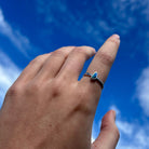 opal ring on model hand